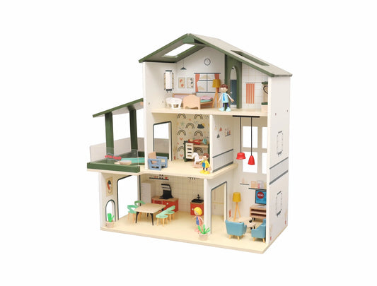 Open Ended Wooden Dollhouse