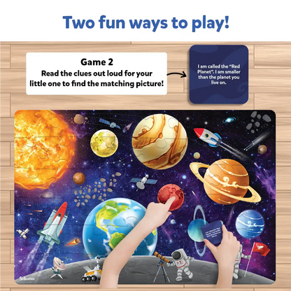 SKILLMATICS Piece & Play: Up In Space | Floor Puzzle & Game (ages 3-7)