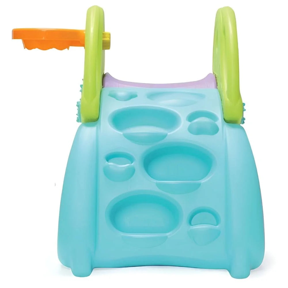 YAYA Purple Climbing Slide – Foldable Indoor Slide with Double Safety Belt, Non-Slip Pads and Basketball Hoop for Kids