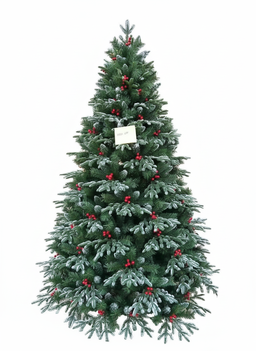 Grand Alpine SnowBerry Luxury Christmas Tree (Dense, Snow-Flocked & Real-Touch)-10 FEET