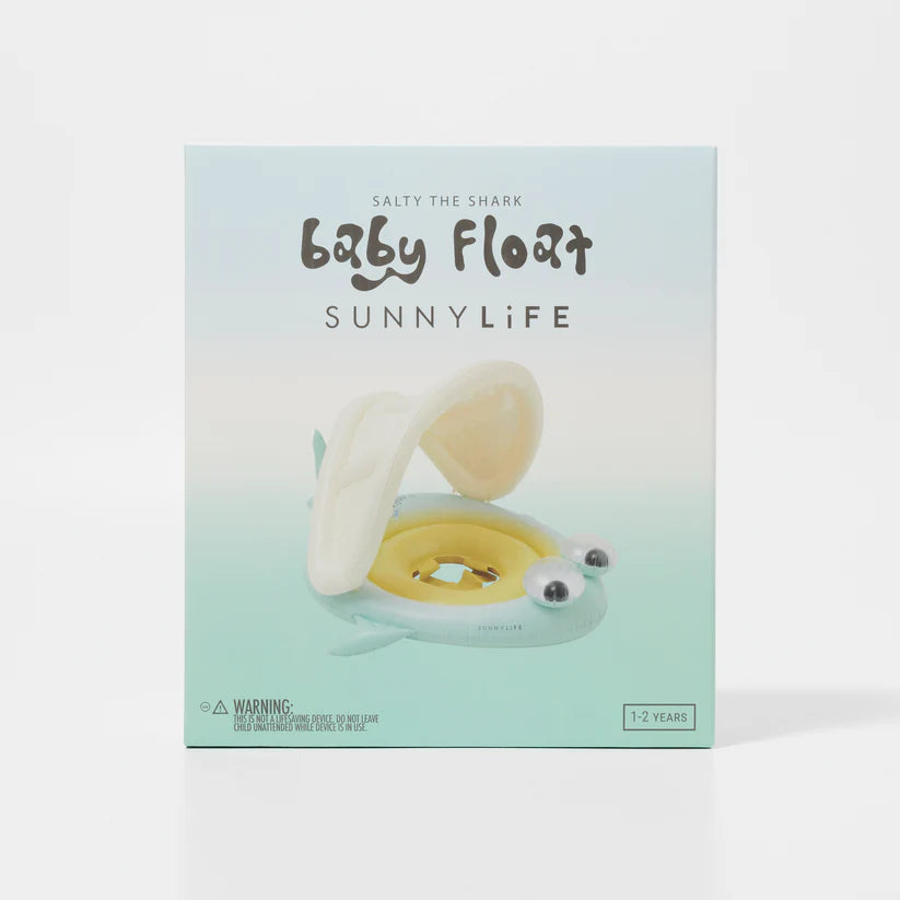 Baby Float Salty the Shark Blue-Lime