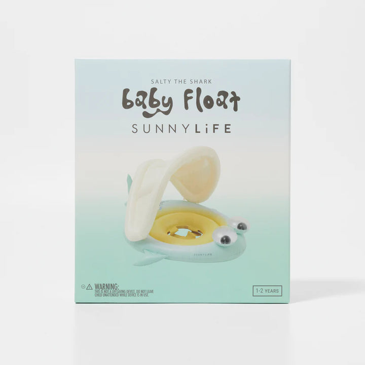 Baby Float Salty the Shark Blue-Lime