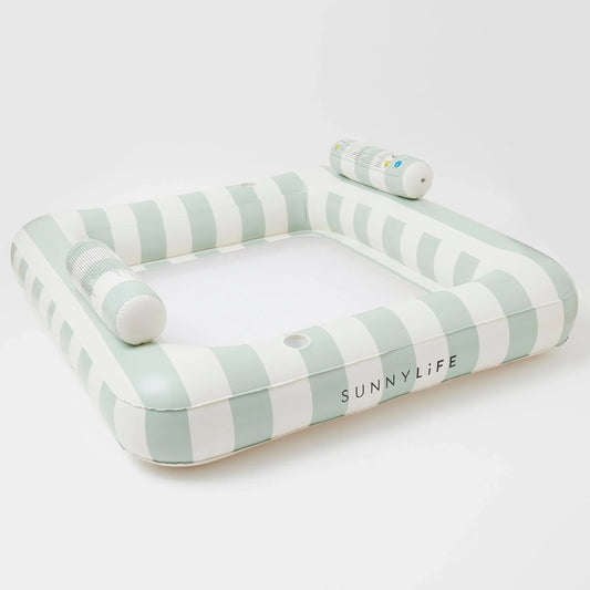 Pool Float Lie On Twin Hammock Luxe Soft Olive
