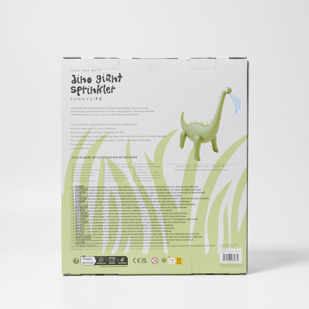 Dino Giant Sprinkler Into the Wild Khaki