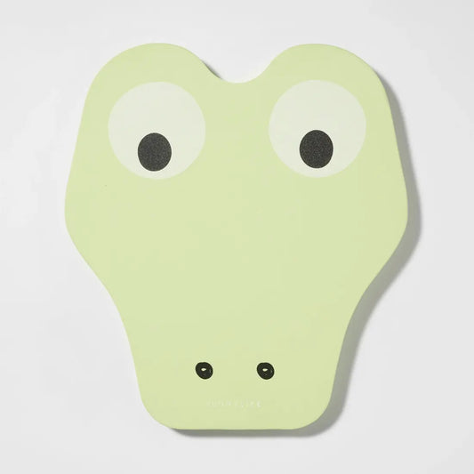 Kids Kickboard - Cookie the Croc Light Khaki