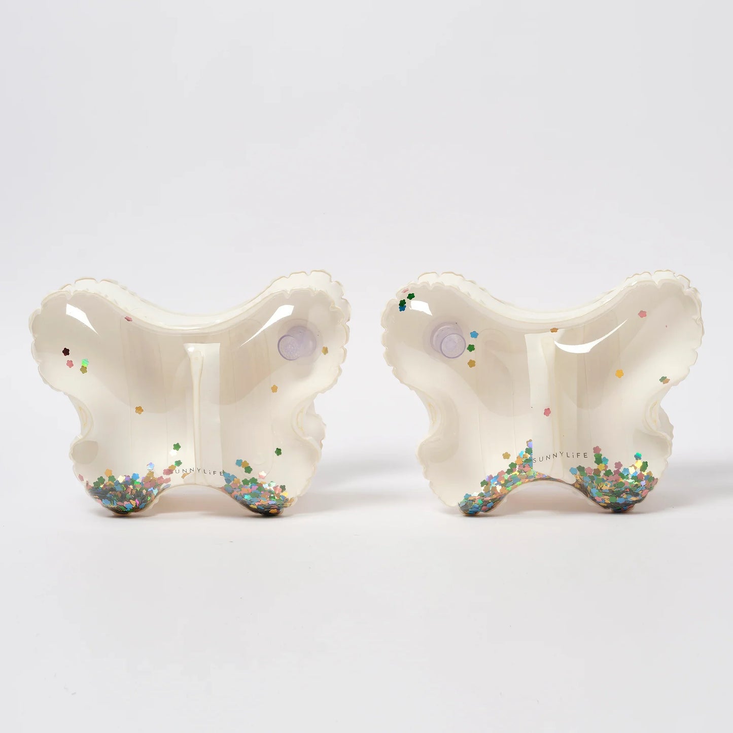 Arm Bands Inflatable Cotton Candy Glitter