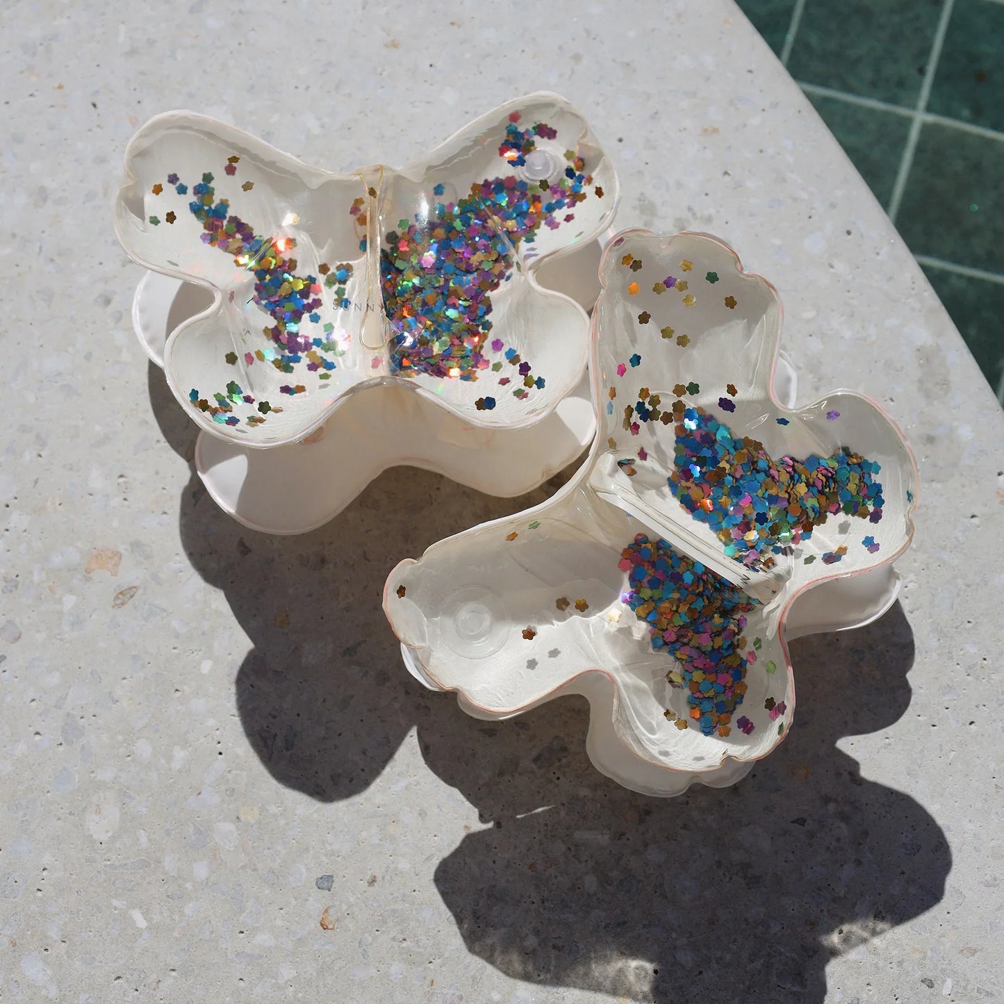 Arm Bands Inflatable Cotton Candy Glitter