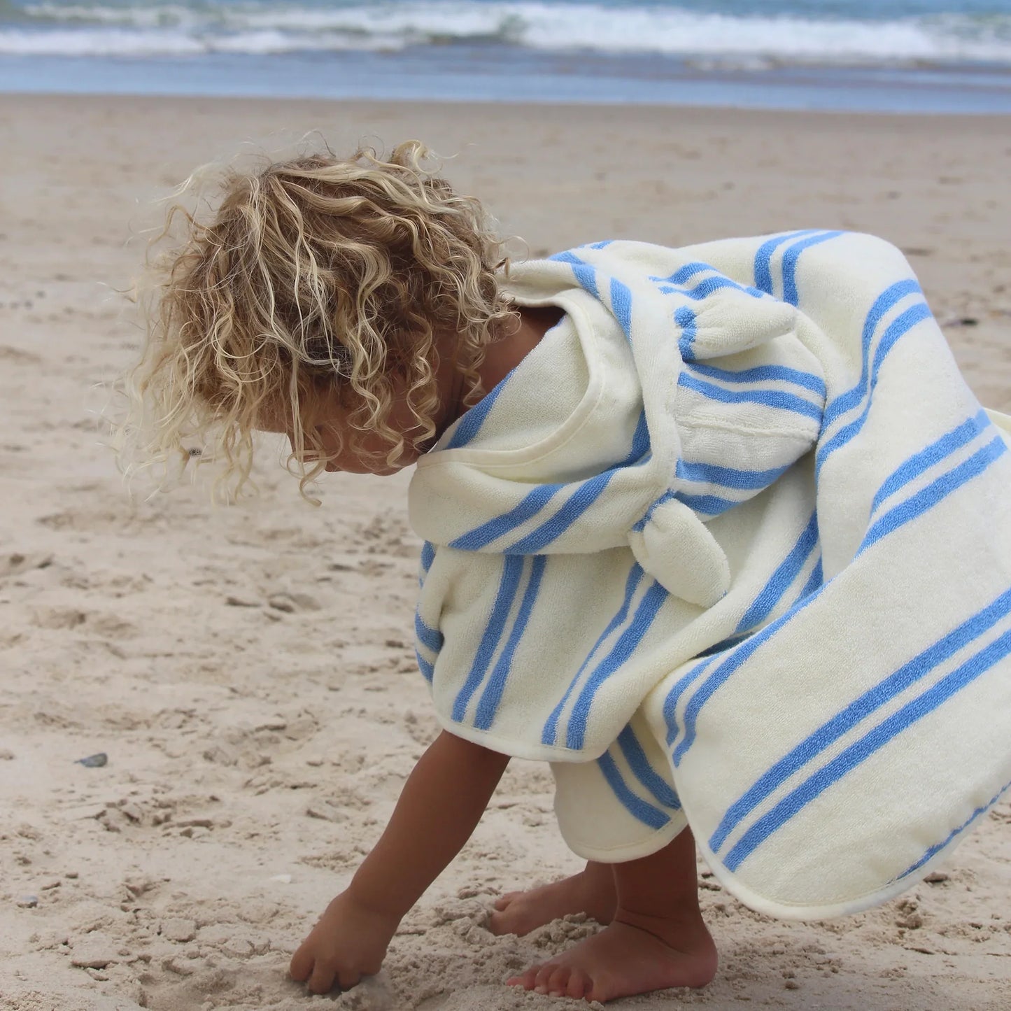 Towel K Hooded Seagull Blue