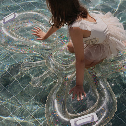 Pool Float Lie On K Cotton Candy Glitter