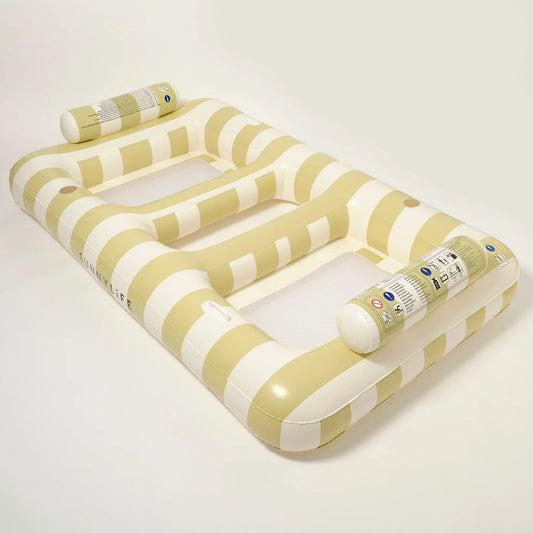 Pool Float Lie On Twin Hammock Casa Sand Stripe