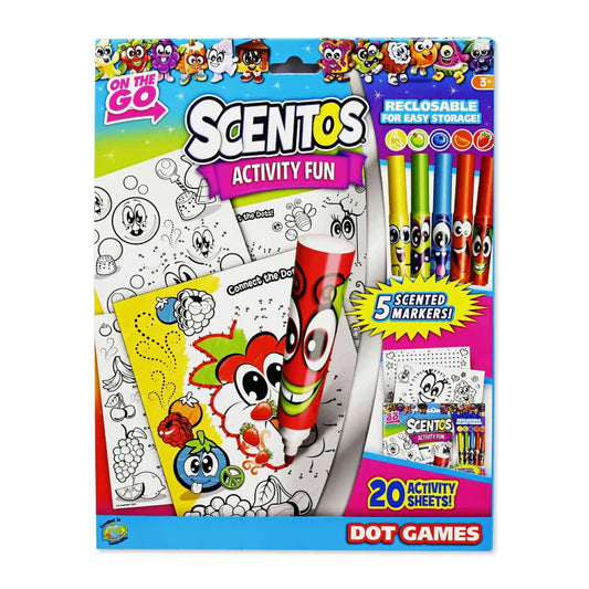 Scentos Travel Colouring Kit - Dot to Dot (PACK OF 12)