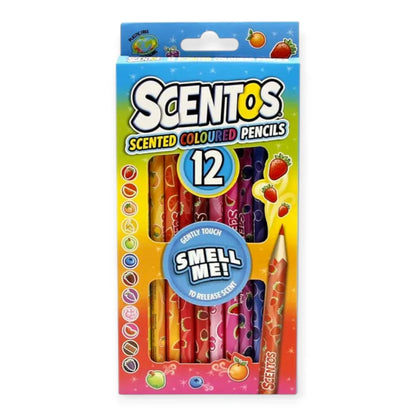 Scentos Scented Coloured Pencils, (Pack Of 12)