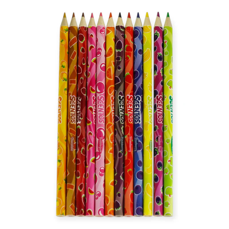 Scentos Scented Coloured Pencils, (Pack Of 12)