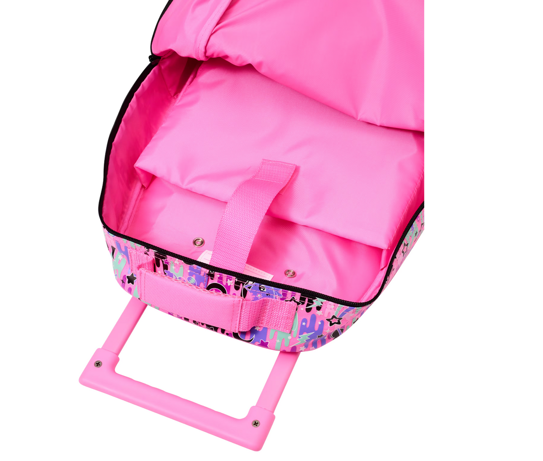 SMIGGLE Trolley Backpack With Light Up Wheels PINK