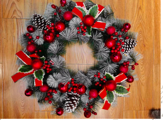 DECORATED WREATH 60 CM
