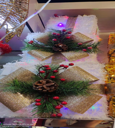 Set of 3 White gift sets with light