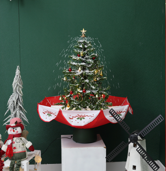 Snowing Christmas tree