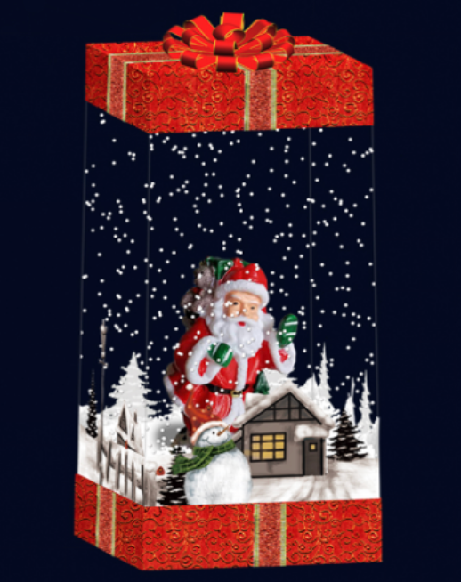 CHRISTMAS GIFT WITH LIGHT , SOUND AND SNOW EFFECT