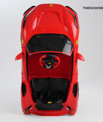 F8 12V Battery Operated Ride-On Car for Kids with Remote Control- RED