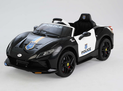 F8 12V Battery Operated Ride-On Car for Kids with Remote Control-POLICE