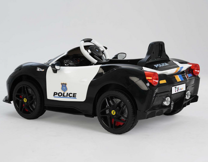 F8 12V Battery Operated Ride-On Car for Kids with Remote Control-POLICE