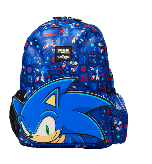 Smiggle Sonic The Hedgehog Junior Hoodie Backpack