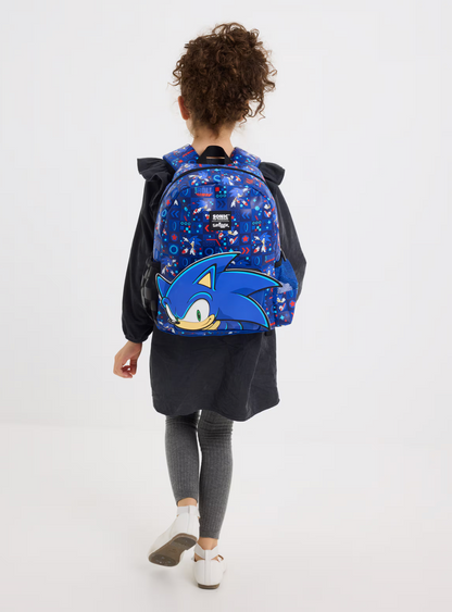 Smiggle Sonic The Hedgehog Junior Hoodie Backpack