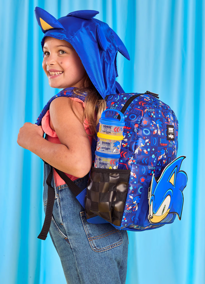 Smiggle Sonic The Hedgehog Junior Hoodie Backpack