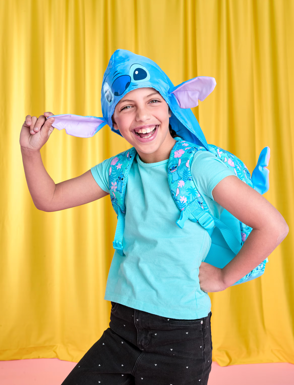 SMIGGLE Stitch Junior Hoodie Backpack , With Hood