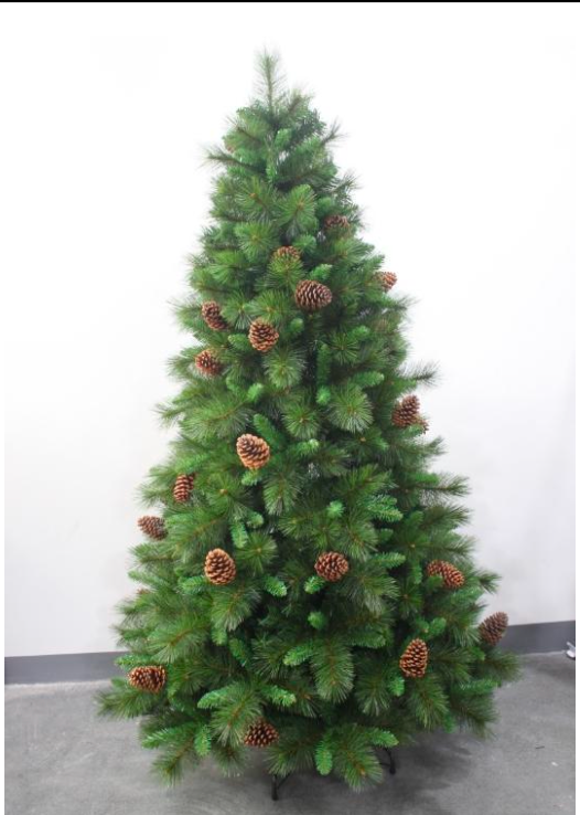 Luxury Alpine Natural Pine Christmas Tree – Realistic Needles & Pinecones