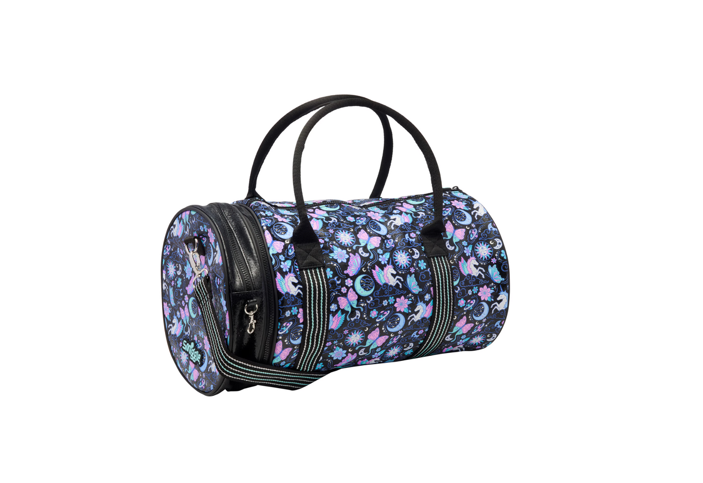 Smiggle 2-in-1 Duffel Barrel Bag - BLACK
