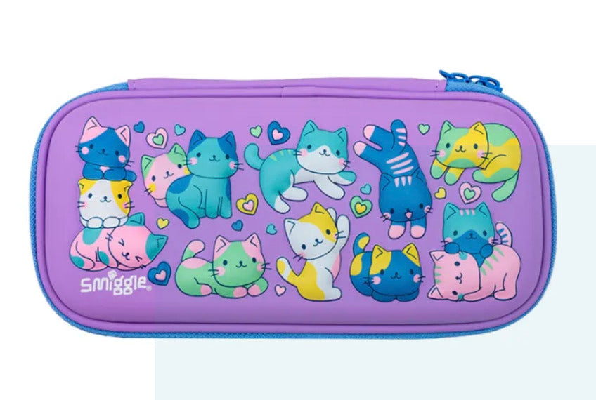 Smiggle Compact Hardtop Pencil Case for Kids - CAT