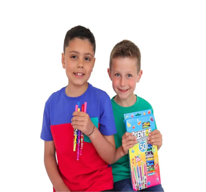 SCENTOS 50 FIBRE TIP PENS (PACK ODF 6)