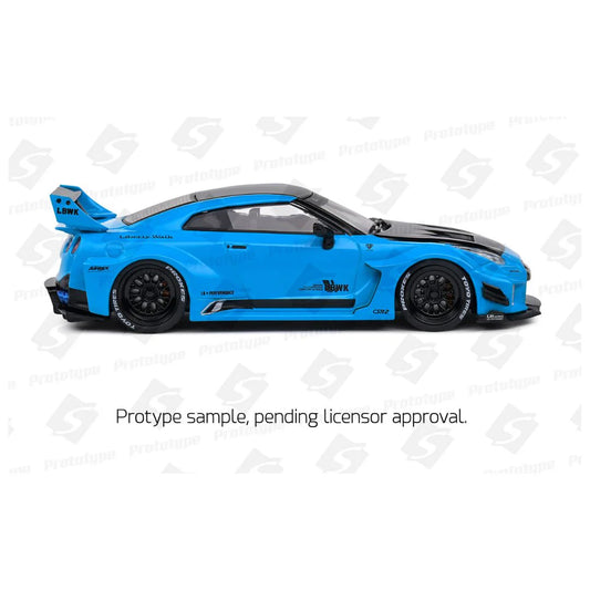 Solido Nissan GTR35 LBWK Silhouette Miami Blue 2019 - 1:43