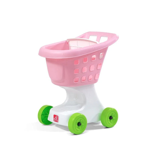 Step2 Little Helper’s Shopping Cart for Kids, Vibrant Colored Toy Shopping Cart, Lightweight Design – Pink