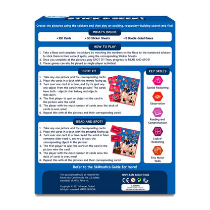 SKILLMATICS Stick & Seek! - Search & find as you build your vocabulary (ages 5+)