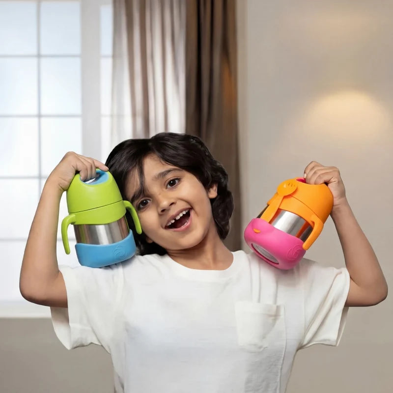 Basil ThermoTot 320ml Blueberry – Insulated Stainless Steel Food Jar with Spork & Carry Handle