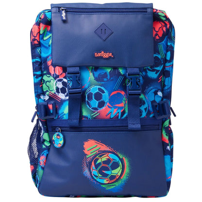 Smiggle Big Size Foldover Backpack for Kids - SOCCER