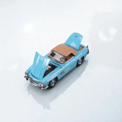 1:64 1960 Mercedes-Benz 300SL Roadster Blue diecast scale model