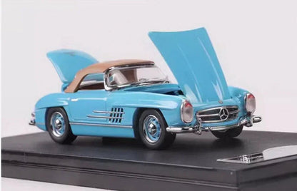 1:64 1960 Mercedes-Benz 300SL Roadster Blue diecast scale model