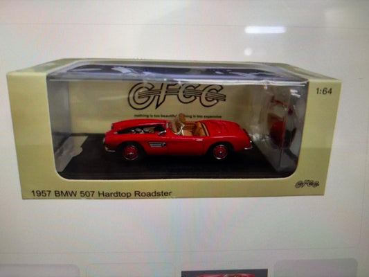 GFCC 1:64 1957 BMW 507 SOFT TOP Roadster Convertible Model Car Red