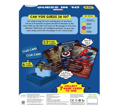 Skillmatics Guess in 10 Marvel Edition Paper card game Multicolor 3Y+(PACK OF 5)