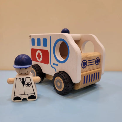 Wooden Ambulance for kids