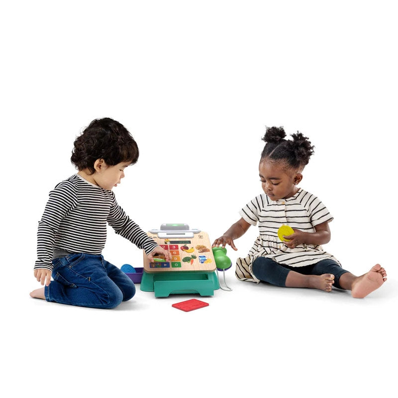 Hape Quadrilla Cyclone Wooden Marble Run Race Maze Construction Building Set| STEM Educational Learning Toys for Kids