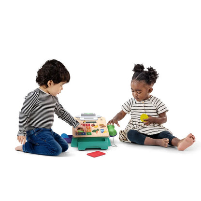 Hape Quadrilla Cyclone Wooden Marble Run Race Maze Construction Building Set| STEM Educational Learning Toys for Kids