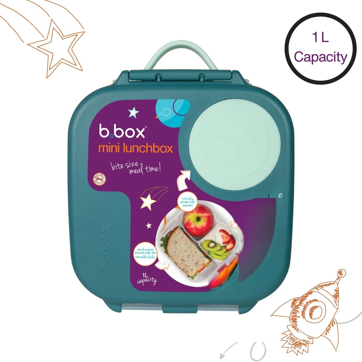 B.Box Mini Lunch Box- Emerald Forest sku 400707
