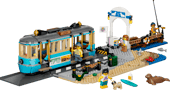 LEGO City 60506 Classic Beach Tram – 693 Pieces Building Set for Kids 7+