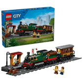 LEGO City 60511 Vintage Steam Train – Classic Railway Train Building Set