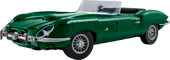 LEGO Icons 11381 Jaguar E-Type Classic Sports Car | 1,673 Pieces | Adult Building & Display Set