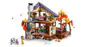 LEGO Friends 42705 Cozy Fall Forest Cabin – Forest Adventure Dollhouse Building Set,
